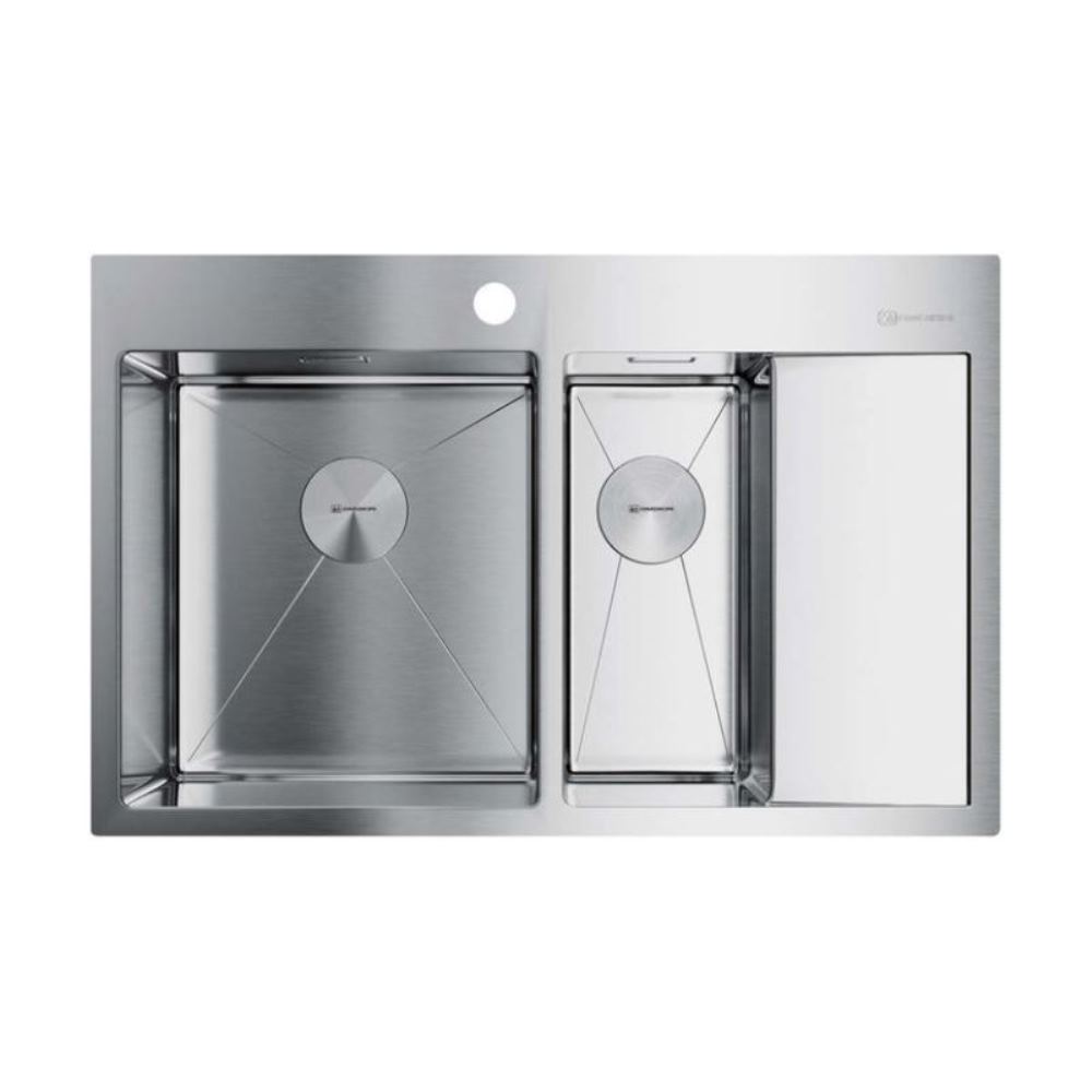 Мойка кухонная Omoikiri Akisame 78 левая Хром 4973062