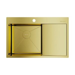 Мойка кухонная Omoikiri Akisame 78 левая Золото светлое 4973085