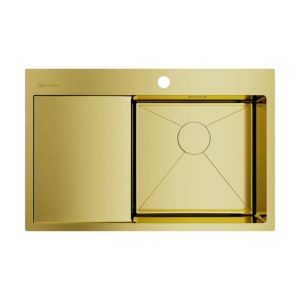 Мойка кухонная Omoikiri Akisame 78 правая Золото светлое 4973086
