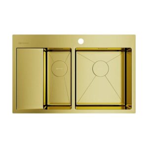 Мойка кухонная Omoikiri Akisame 78 правая Золото светлое 4973088