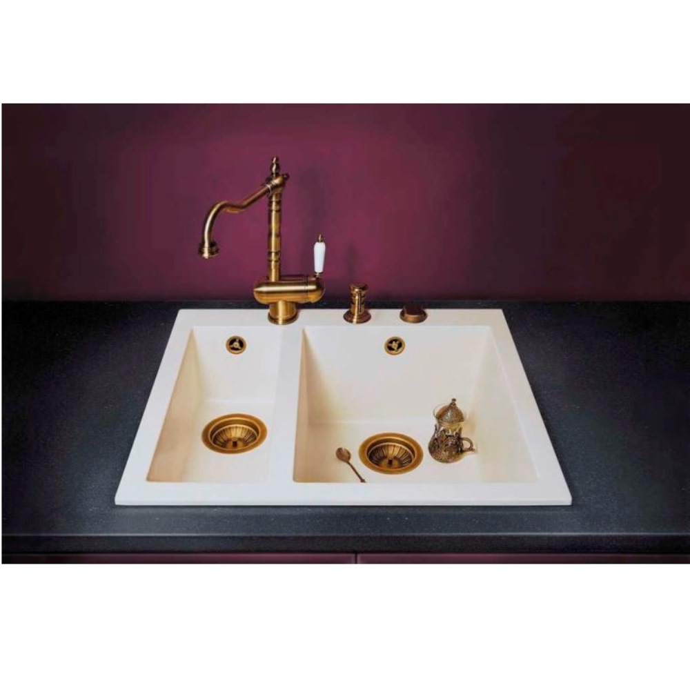 Мойка кухонная Omoikiri Bosen 590 Белый матовый 4993152 — изображение 3