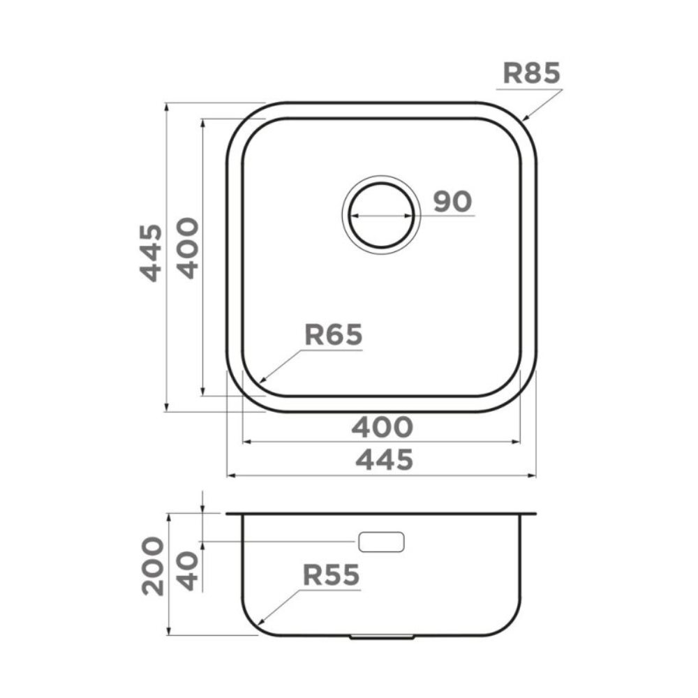 Мойка кухонная Omoikiri Omi 45 Хром 4993494 — изображение 5