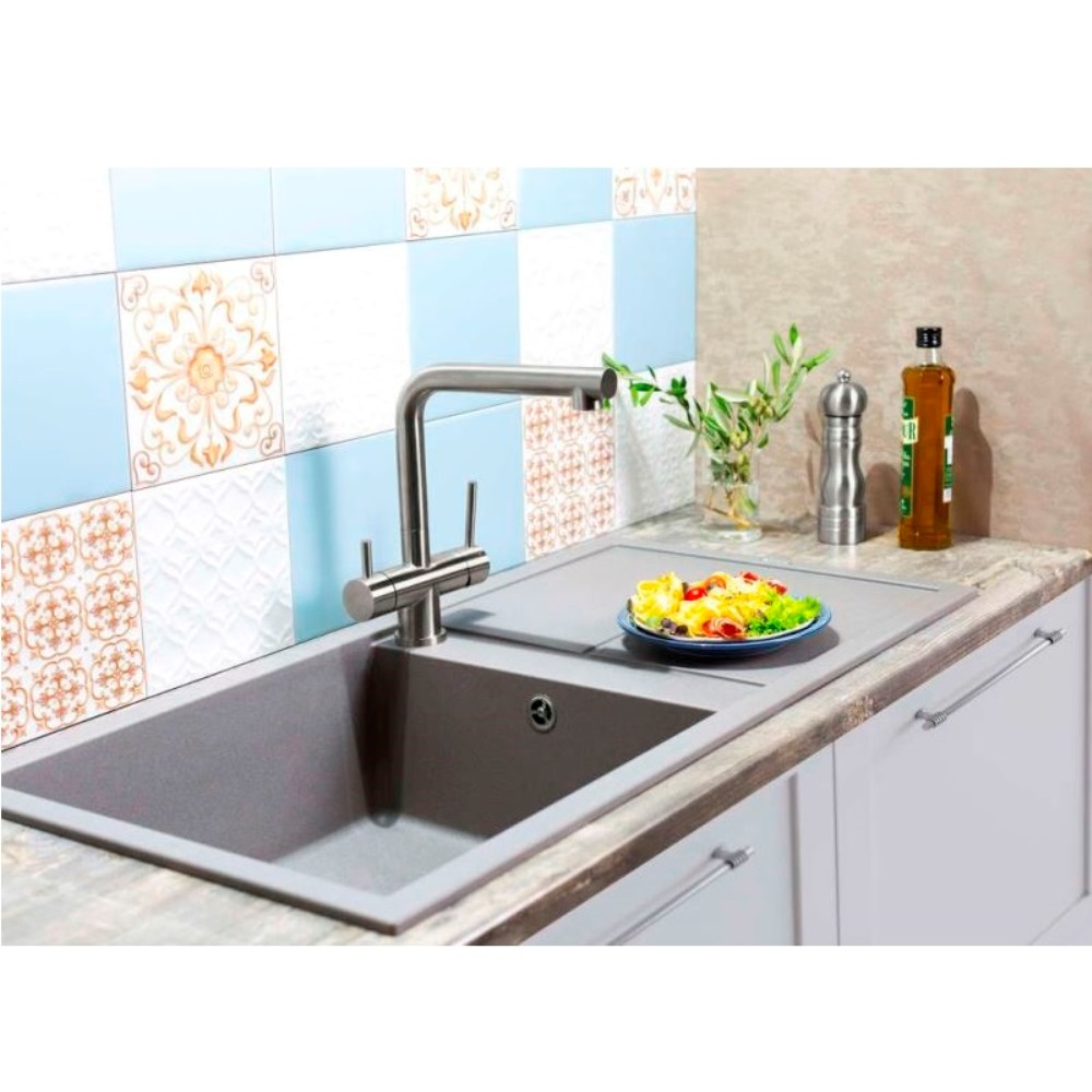 Мойка кухонная Omoikiri Sumi 100 Серый матовый 4993565 — изображение 3