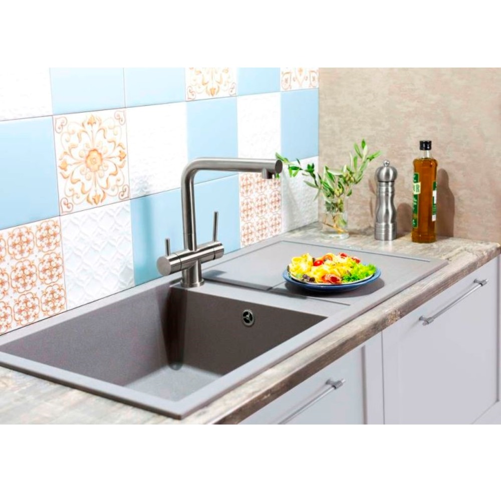 Мойка кухонная Omoikiri Sumi 100 Черный матовый 4993654 — изображение 3