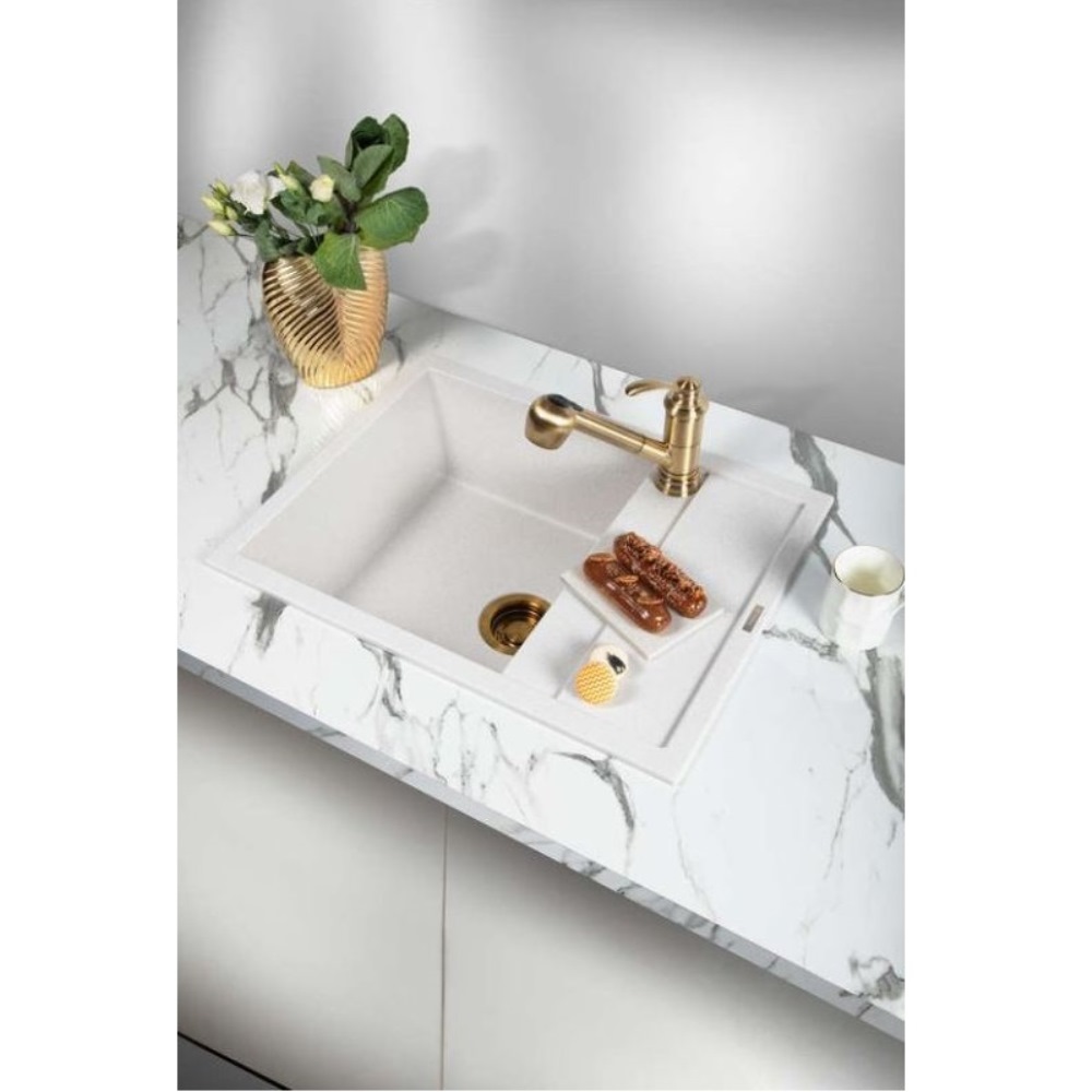 Мойка кухонная Omoikiri Sumi 65 Белый матовый 4993673 — изображение 2