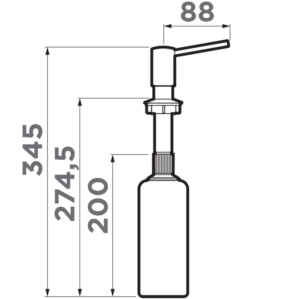 Дозатор встраиваемый Omoikiri OM-02 Color Collection Красный матовый 4995071 — изображение 2