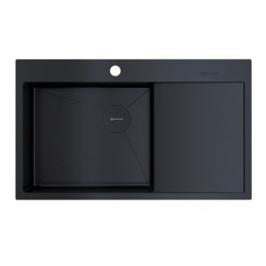 Мойка кухонная Omoikiri Akisame 86 левая Графит 4997043