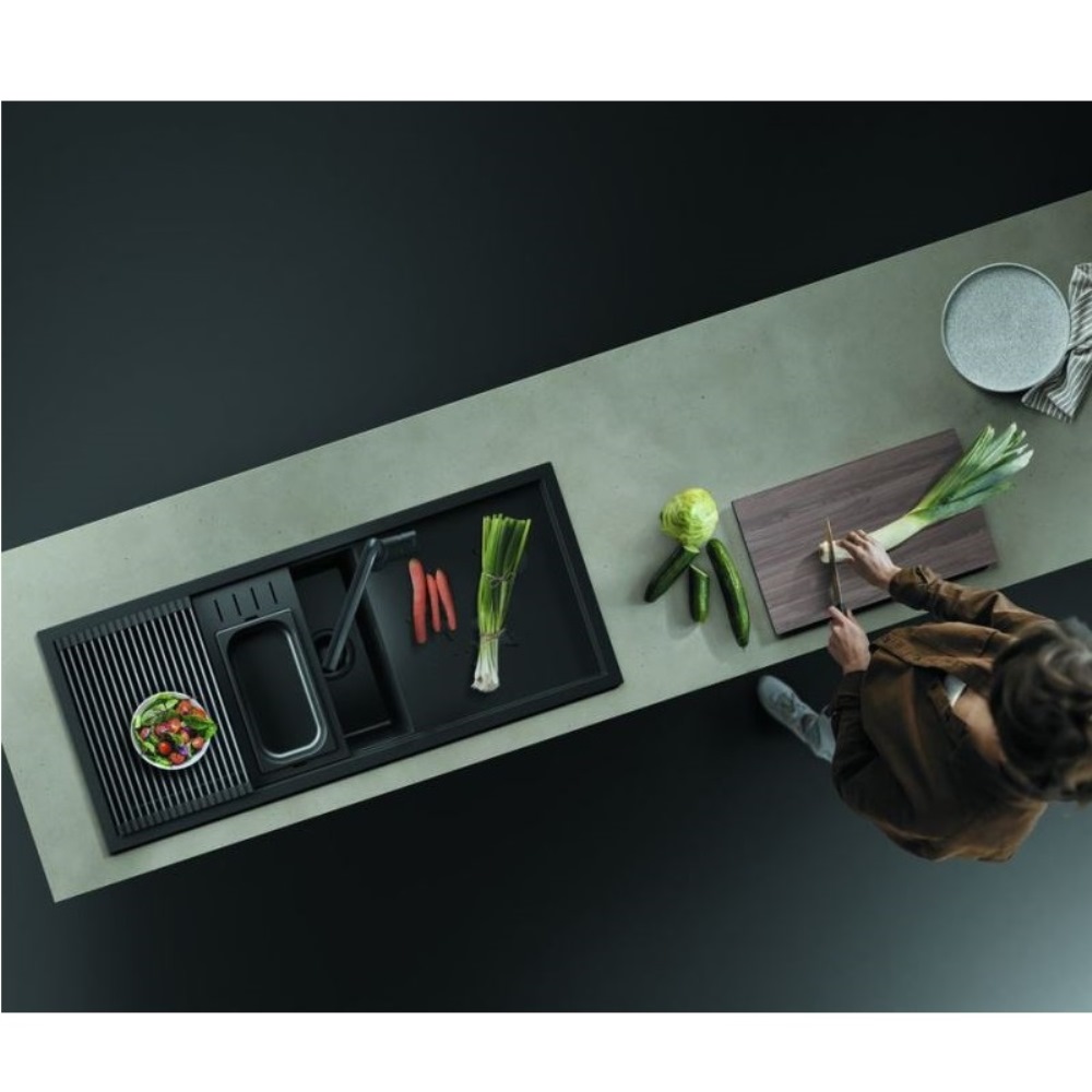 Мойка кухонная Omoikiri Sintesi 116 Зелено-серый 4997123 — изображение 3